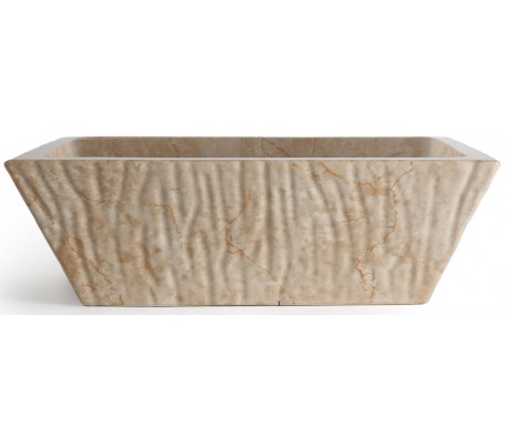 Pietra håndvask i keramik 59,5 x 39,5 cm - Travertin