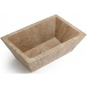 Pietra håndvask i keramik 59,5 x 39,5 cm - Travertin