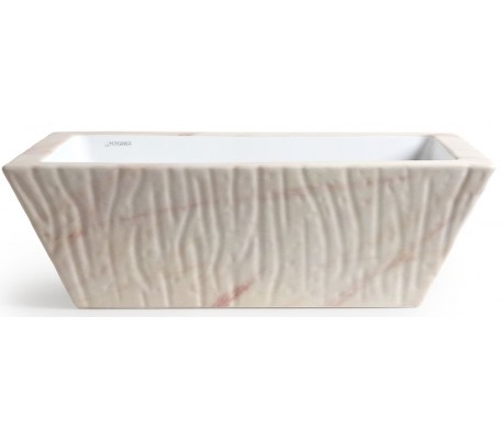 Pietra håndvask i keramik 59,5 x 39,5 cm - Travertin