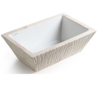 Pietra håndvask i keramik 59,5 x 39,5 cm - Travertin 2