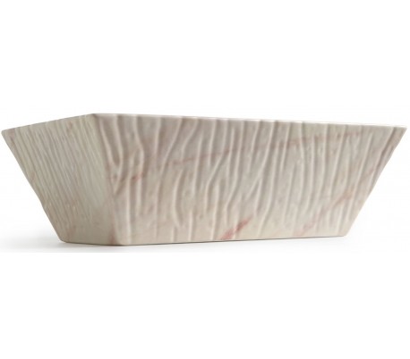 Pietra håndvask i keramik 59,5 x 39,5 cm - Rosa marmor