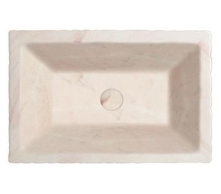 Pietra håndvask i keramik 59,5 x 39,5 cm - Rosa marmor 2