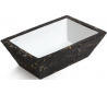 Pietra håndvask i keramik 59,5 x 39,5 cm - Sort marmor