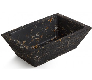 Pietra håndvask i keramik 59,5 x 39,5 cm - Hvid marmor