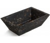 Pietra håndvask i keramik 59,5 x 39,5 cm - Sort marmor