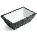 Pietra håndvask i keramik 59,5 x 39,5 cm - Sort marmor