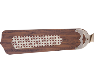 Azura loftventilator med lys Ø132 cm - Natur/Mat nikkel 2