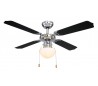 Champion loftventilator med lys Ø106,6 cm - Sort/Krom