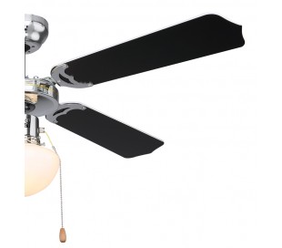 Champion loftventilator med lys Ø106,6 cm - Brun/Antik messing 2