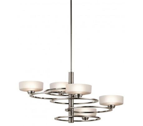 Aleeka Lysekrone med 3 skærme Ø71 cm 3 x G9