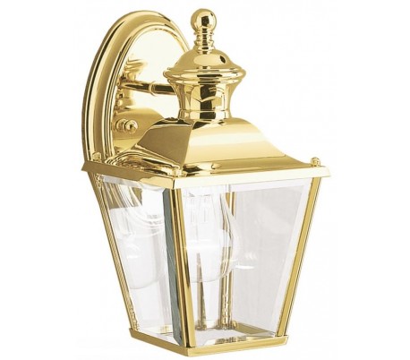 Bay Shore Væglanterne H39,3 cm 1 x E27 - Poleret messing