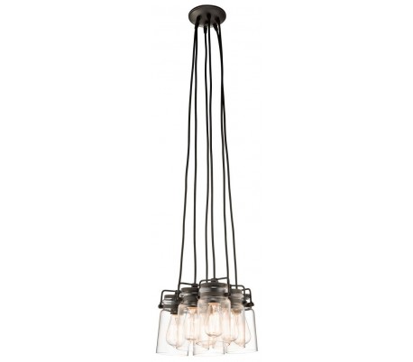 Brinley 6 Loftslampe Ø30,5 cm 6 x E27 - Børstet nikkel