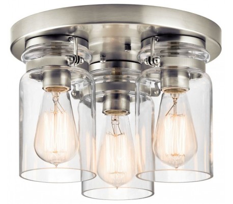 Brinley 3 Loftslampe Ø21,6 cm 3 x E27 - Børstet nikkel