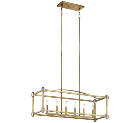 Cayden Loftlampe i messing Ø43,2 cm 4 x E14