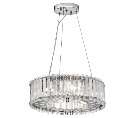 Crystal Lysekrone IP44 B65,4 cm 8 x G9 LED - Krom
