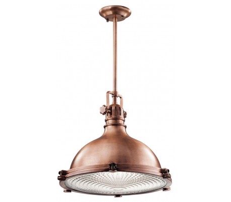 Everly Pendellampe i stål og glas Ø26,8 cm 1 x E27 - Klar/Krom