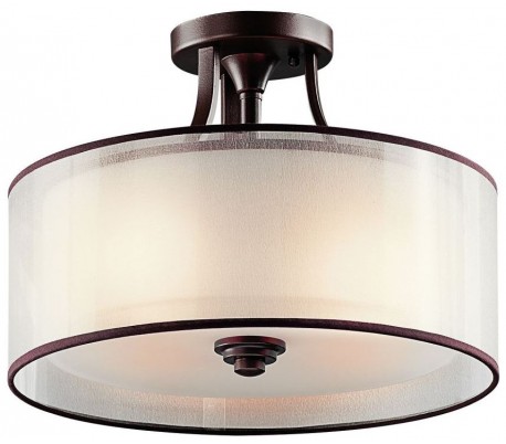 Lacey Væglampe i stål H27,3 cm 1 x E14 - Bronze/Opal