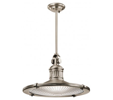 Hatteras Pendellampe i stål og glas Ø33,7 cm 1 x E27 - Aldret bronze