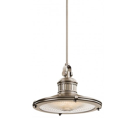 Sayre Pendellampe i metal og prisme Ø45,7 cm 1 x E27 - Antik tin