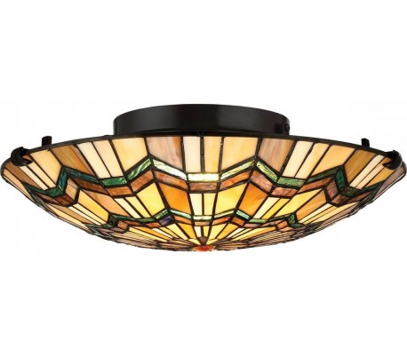 Adonis Loftslampe Ø38,1 cm 2 x E27 - Mørkebrun/Opal/Klar