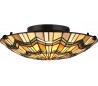 Alcott Tiffany Plafond Ø42,1 cm 2 x E27 - Mørk bronze