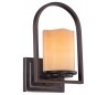 Aldora Væglampe H30,5 cm 1 x E27 - Bronze/Onyx