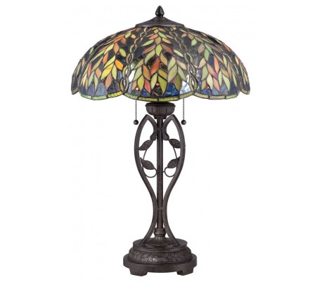 Belle Tiffany Gulvlampe H148,6 cm 2 x E27 - Mørk bronze