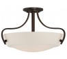Chantilly Semi-Flush Plafond Ø45,7 cm 3 x E27 - Bronze/Satin