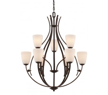 Chantilly Lysekrone Ø63,5 cm 5 x E27 - Bronze/Satin