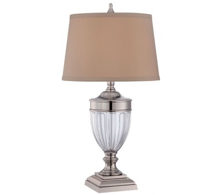 Dennison Bordlampe H80 cm 1 x E27 - Bronze/Natur