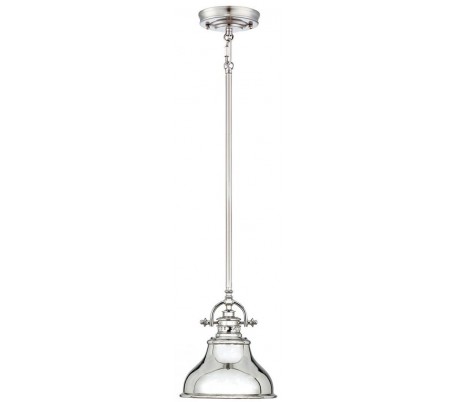 Emery Pendellampe i metal og glas Ø34,3 cm 1 x E27 - Sølv