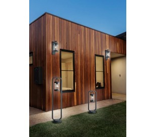 Moderne havelampe H60 cm 1 x E27 - Antracit 2