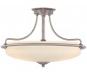 Griffin Semi-Flush Plafond Ø53,3 cm 4 x E27 - Antik nikkel/Satin