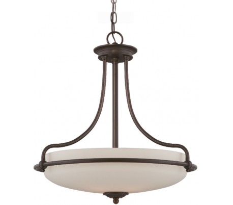 Griffin Pendellampe Ø53,3 cm 4 x E27 - Antik nikkel/Satin