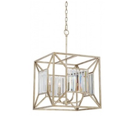 Lakeside Lysekrone Ø38,1 cm 4 x E14 - Vintage guld