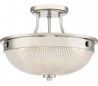 Mantle Semi-Flush Plafond Ø32,7 cm 2 x E27 - Poleret nikkel