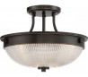 Mantle Semi-Flush Plafond Ø32,7 cm 2 x E27 - Antik bronze