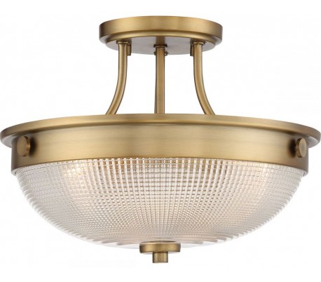 Mantle Semi-Flush Plafond Ø32,7 cm 2 x E27 - Antik bronze