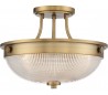 Mantle Semi-Flush Plafond Ø32,7 cm 2 x E27 - Antik messing
