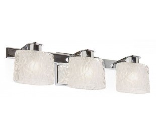 Seaview Badeværelseslampe i stål og glas H18,1 cm 1 x G9 LED - Poleret krom/Hvid