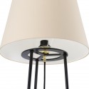 Borris Gulvlampe H146 cm 1 x E27 - Sort/Creme