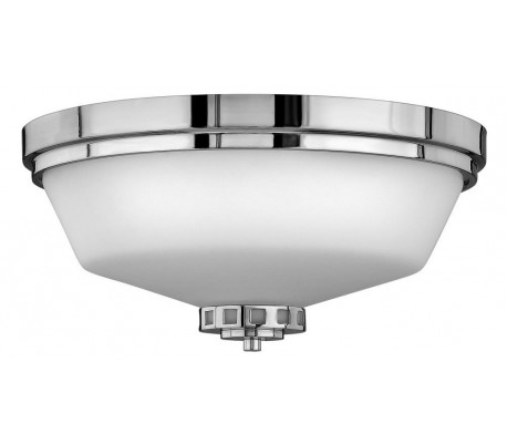 Ainsley Badeværelseslampe i stål og glas B61 cm 3 x G9 LED - Poleret krom/Hvid