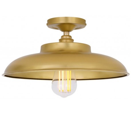 Tefal Plafond Ø32 cm 1 x E27 - Poleret messing