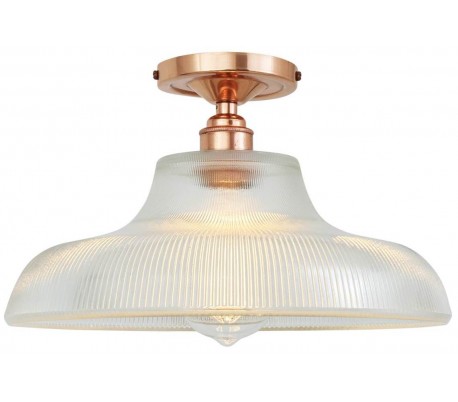 Paris Plafond Ø30 cm 1 x E27 - Poleret kobber