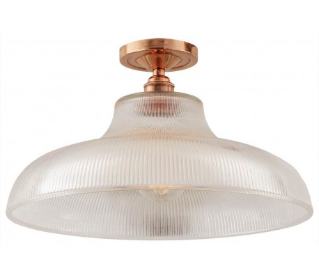 Mono Plafond Ø30 cm 1 x E27 - Poleret kobber