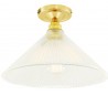 Hanoi Plafond Ø30 cm 1 x E27 - Poleret messing