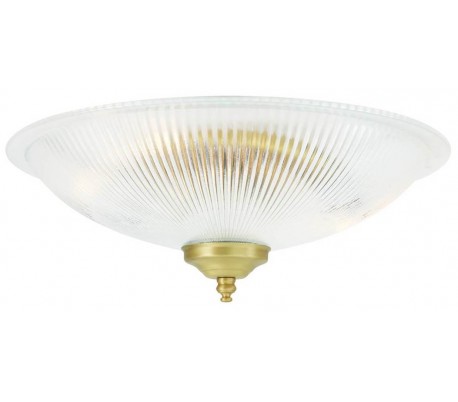 Nicosa Plafond Ø30 cm 2 x E14 - Poleret messing