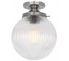 Stanley Kugleplafond Ø20 cm 1 x E27 - Satineret krom
