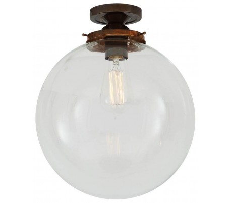 Riad Kugleplafond Ø25 cm 1 x E27 - Antik messing