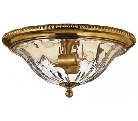 Cambridge Væglampe B34,5 cm 2 x E14 - Brændt messing/Beige